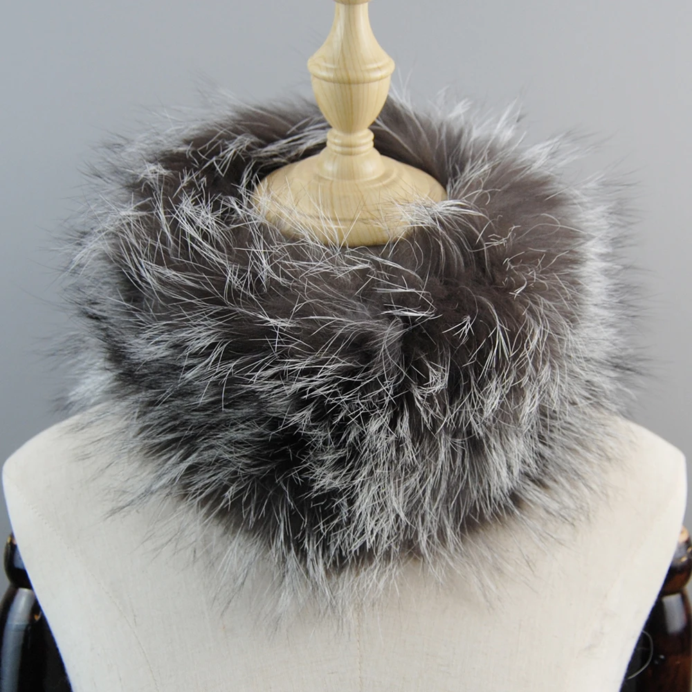 2025 Women&rsquo;s Winter Warm Real Fox Fur Scarf Fur Headbands Fox Scarves Luxury Neck Warmer Good Elastic Natural Mufflers rabbit fur scarf