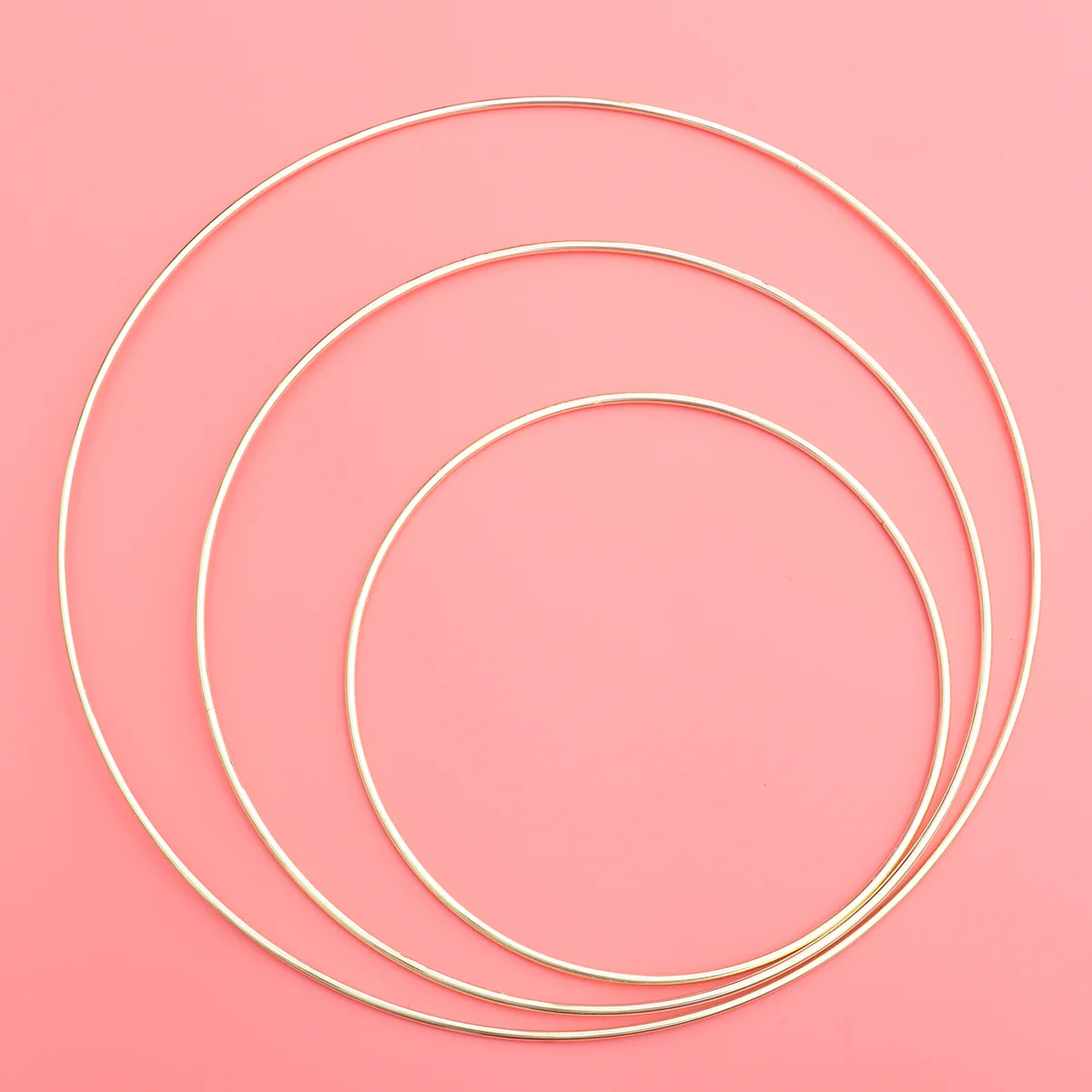 4 Pcs DIY Dreamcatcher Hoop Ring Metal Rings Decorate Accessories Tassel Garland 4