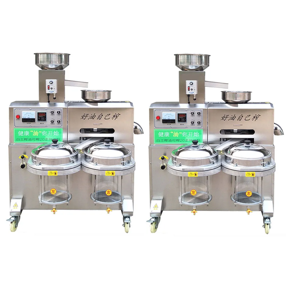 Commercial Automatic Oil Press Machine Peanut Oil Extractor Flaxseed Walnut Kernel Seed Olive Provided 220V Energy Saving