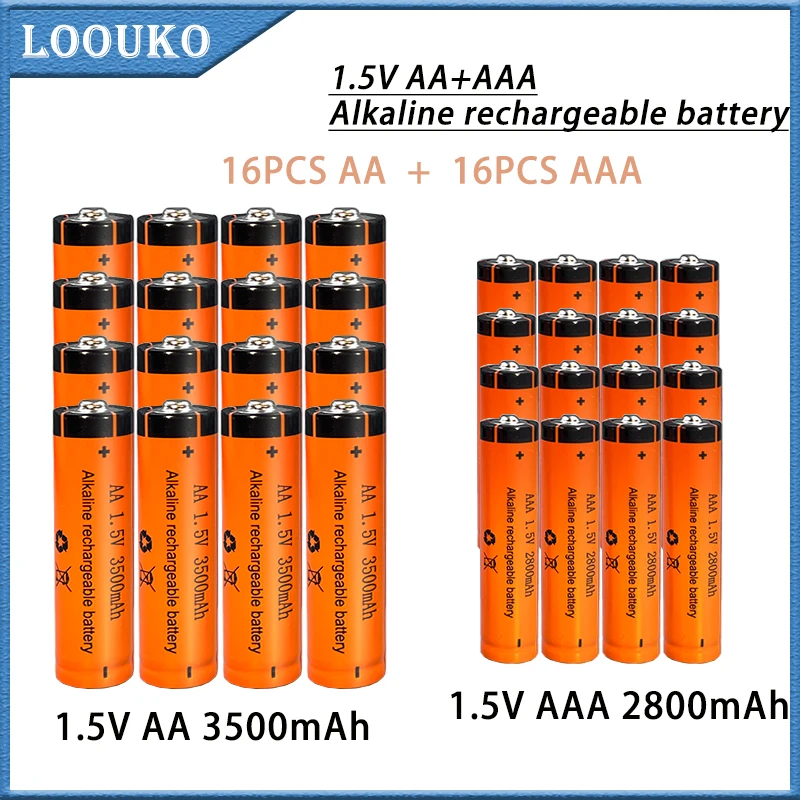 LOOUKOAAAAABatteryRechargeableAA15V3500mAhAAA15V2800mAh