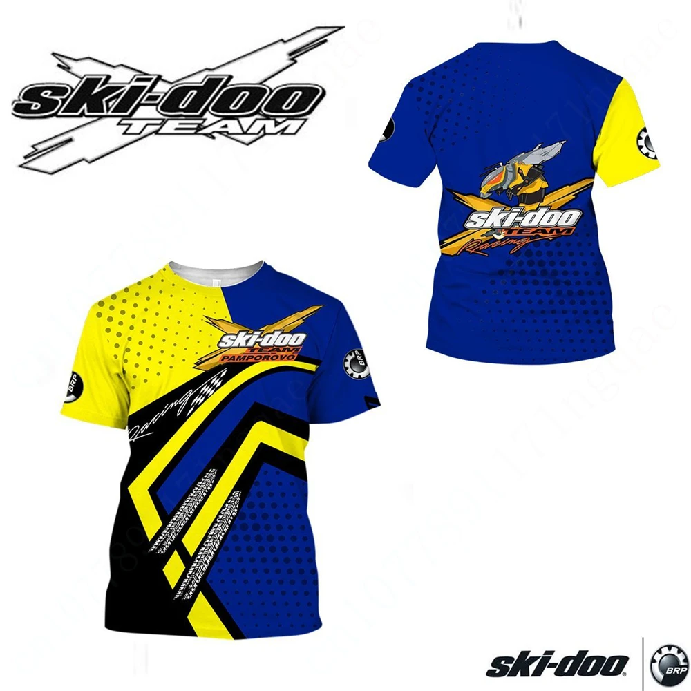 

Футболки Ski-doo Harajuku, одежда унисекс, Повседневная футболка большого размера, Быстросохнущий топ с коротким рукавом, аниме футболка для мужчин и женщин