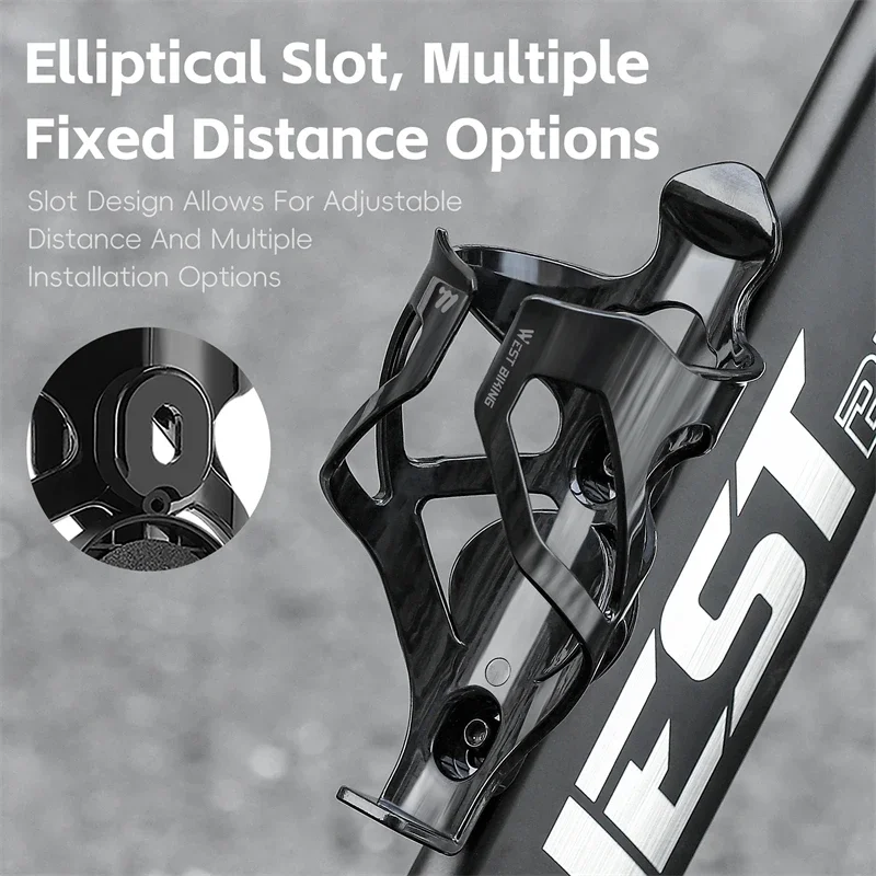 WEST BIKING Lightweight Bicycle Bottle Holder Adaptable Bottle Cage Hidden GPS Airtag Storage MTB Road Bike Accessories
