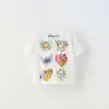 Baby Girl Disney Cartoon T-shirt Summer Clothing Popular Design Fashion Children Short Sleeve Tshirts Kids Girls' Tees Tops 6