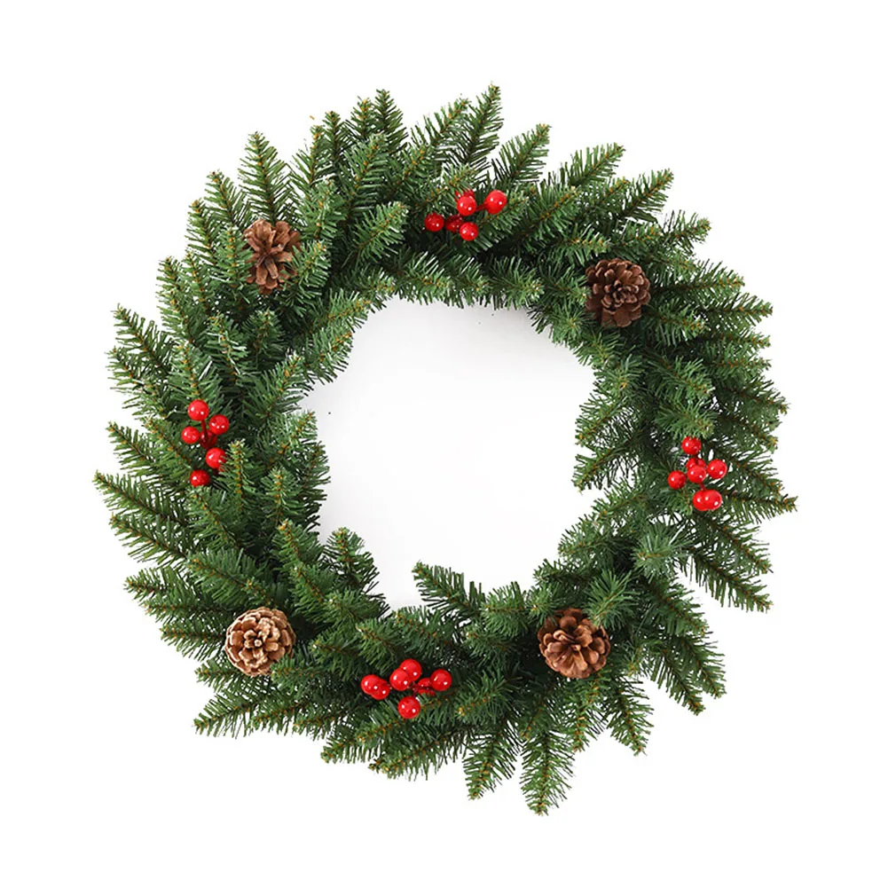 

Hassle Free Hanging Christmas Pine Cones Wreath Built in Hanging String Easily Spruce Up Your Home for Christmas