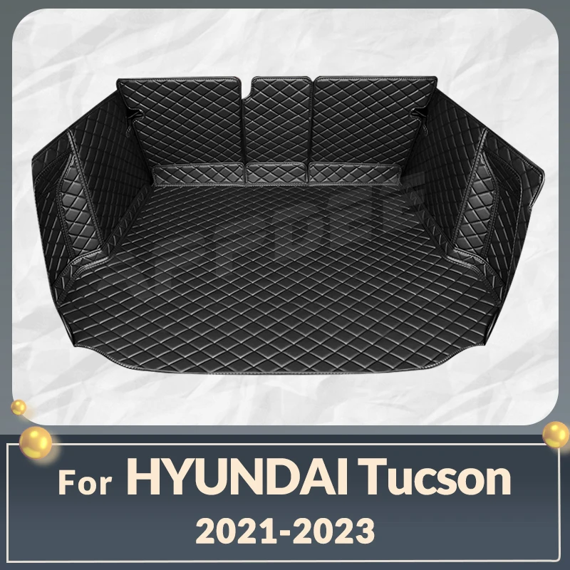 

Auto Full Coverage Trunk Mat For Hyundai TUCSON 2021 2022 2023 Car Boot Cover Pad Cargo Liner Interior Protector Accessories