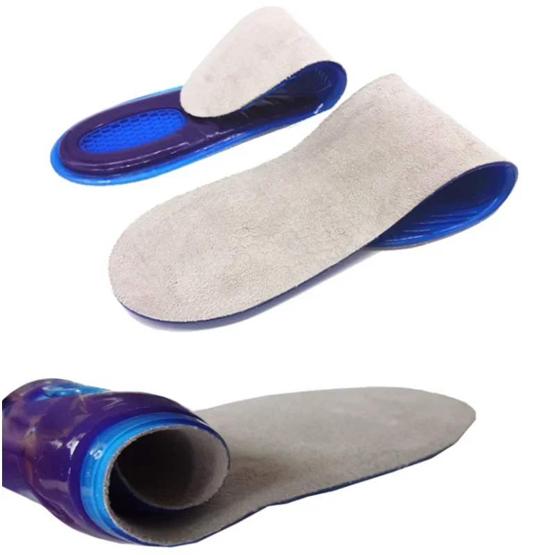 Shoe Insoles Orthopedic Insoles shock-absorbing insole Orthotic Arch Support Foot Pain Massaging Silicone Gel Soft Sport Shoe Anti-Shock Insoles Pad Man Women