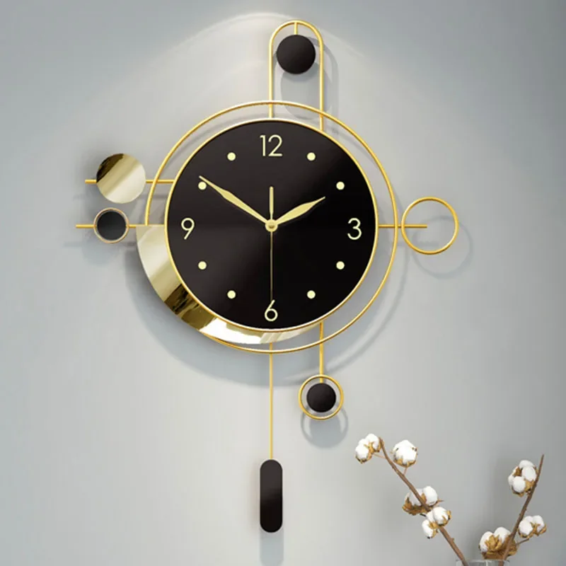

Nordic Nixie Digital Clock Modern Kitchen Metal Vintage Nordic Wall Clock Luxury Modern Despertador Living Room Decoration