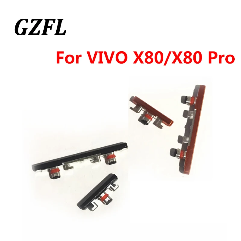 

100% New For VIVO X80 X80Pro Power Button ON OFF Volume Up Down Side Button Key