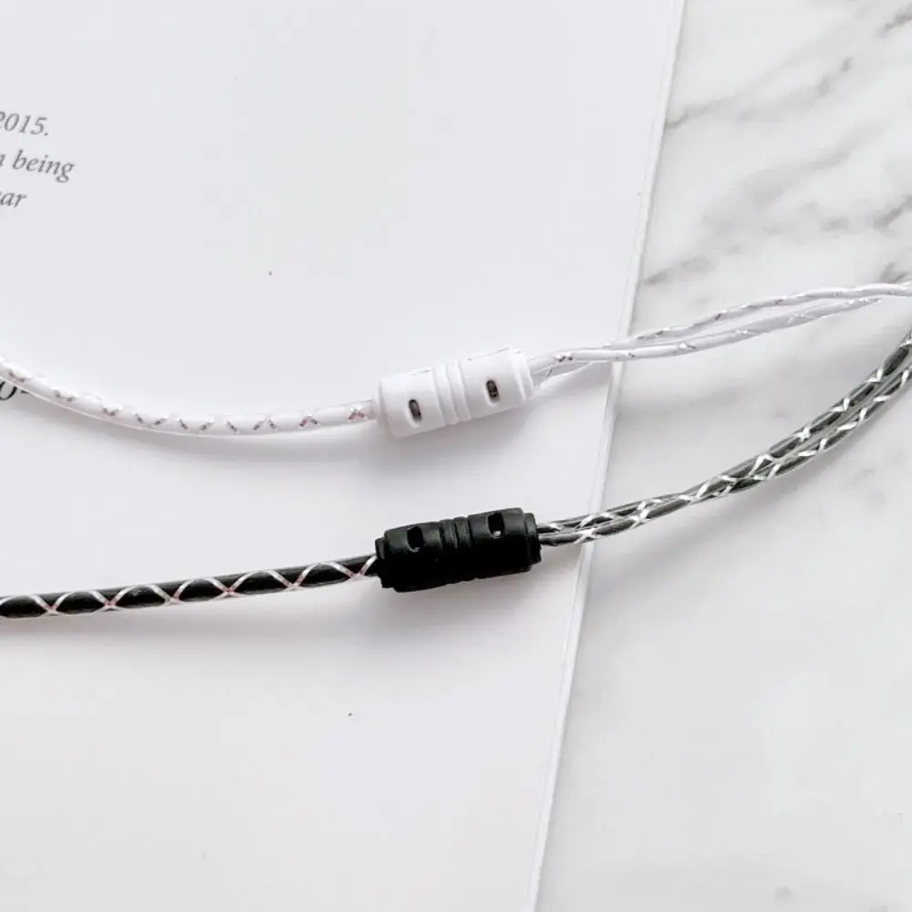 1Pcs 2m/3m Cable Length Wired Headset Monitoring Recording Black White Bass Earplugs Anchor 3.5mm Computer Game Live Headphone 5
