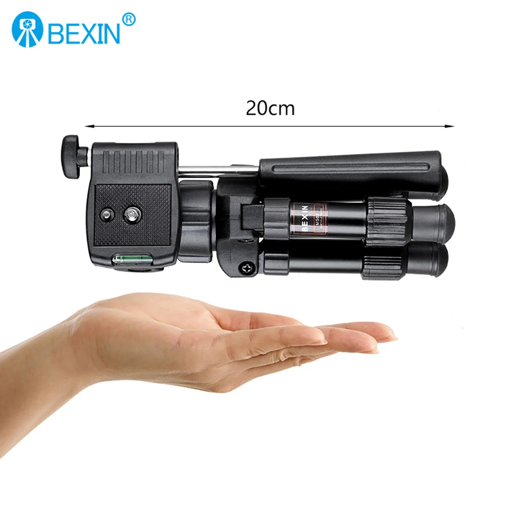 Phone Tripod Mini Tripod Camera Tripod Photography Tripod BEXIN MS02 Portable Tripode Photography Travel Portable Compact Lightweight Mini Tripod Camera Stand with Head For iphone Camera