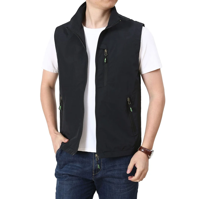 

Quick Dry Breathable Vest Men Spring Summer Outdoor Casual Tactical Vest Thin Mesh Liner Waistcoat Gilet Homme Large Size M-5XL