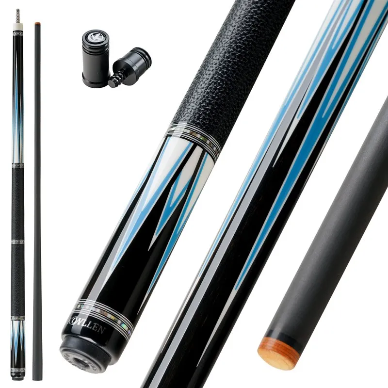 KONLLENインレイプロフェッショナルキュー Konllen-カーボンファイバープールキュースティック,リアルインレイ