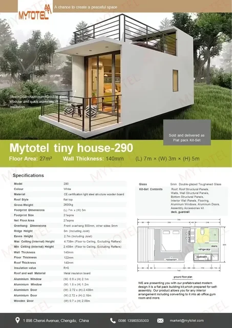 Design fees - Fast Install Modular Houses Tiny Home Container Houses Villa Two Storey Prefab House Steel Structure 3