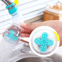 เครื่องกรองน้ํา Faucet 360 °   หมุนก๊อกน้ําห้องครัวแบบยืดไสลด์หัวฝักบัวหัวฉีดสาดหลักฐานอุปกรณ์ประหยัดน้ําในครัวเรือน 5