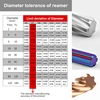 YZH 100mm 150mm Carbide Machine Reamer HRC60 Coated Spiral Groove Tolerance H7 Harened Steel Metal Cutter CNC Turning Hole 5
