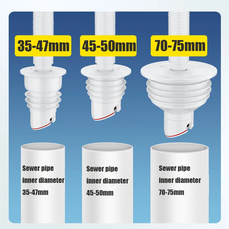 Floor drain filter sewer seal ring bathroom sink plug shower drain plug floor drain washbasin leak plug shower drain floor drain strainer basin drain cover bathroom water stopper Silicone drains sewer pipe sealing ring Water plug Floor drain Anti odor Sewer seal stopper Shower drainer Bathroom accessories