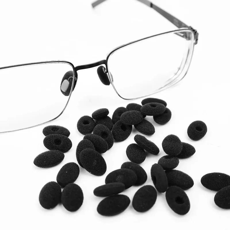 1/30pairs 여성용 남성용 새로운 블랙 안티 슬립 스폰지 안경 소프트 안경 코 패드 쿠션 압력 완화 편안한 코 패드