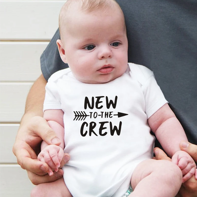 

2019 Summer Fashion Short Sleeve Newborn Baby Clothes Letter Printed Jumpsuit New Style Baby Girls Boys Rompers