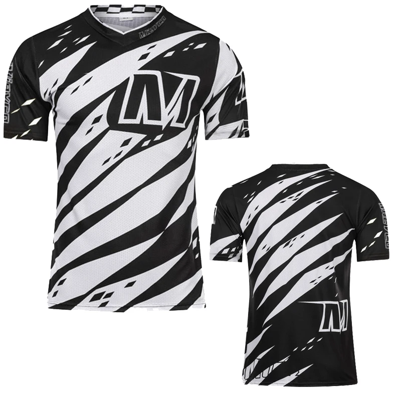 Herren Mountainbike Downhill Jersey Motorrad Quick Dry Jersey DH Shirt Fahrradbekleidung MTB Motocross T-Shirts Ropa Ciclismo – Detail 12