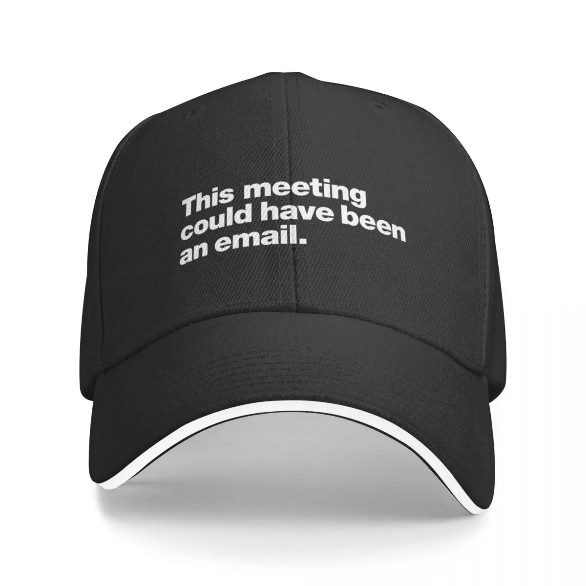 

This meeting could have been an email. Baseball Cap Vintage Big Size Hat black Men's Hats Women's