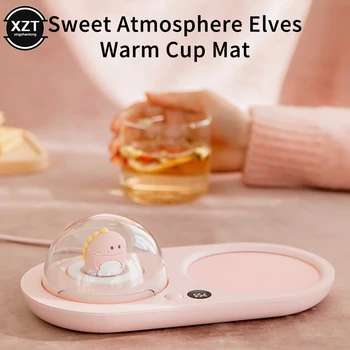 110V-220V 스마트 커피 머그잔 워머 우유 차 물 코코아 컵 워머 20W 컵 워머 3 기어 커피 머그잔 난방 코스터, 겨울용 머그잔 머그잔