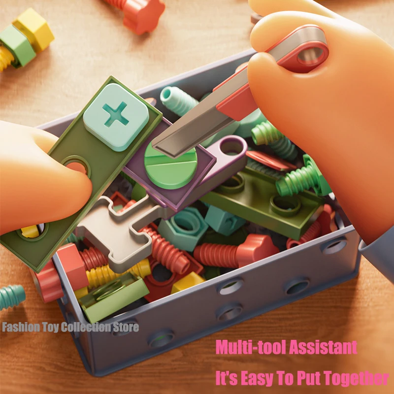 Variable DIY Screw Repair Kit Toys For Children Nut Disassembly Assembly Tools Set Creative 3D Puzzle Educational Toys Kids Gift assemble toy