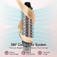 Hatteker – peigne à friser électrique à usage domestique, brosse de coiffure longue et courte, outil de coiffure résistant à la chaleur, boucle intérieure 6