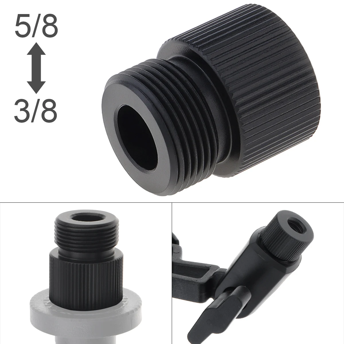 5/8-Inch Male to 3/8-Inch Female Thread Screw Adapter Mic Stand Adapter for Microphone Holder Camera Mount Tripod Accessories