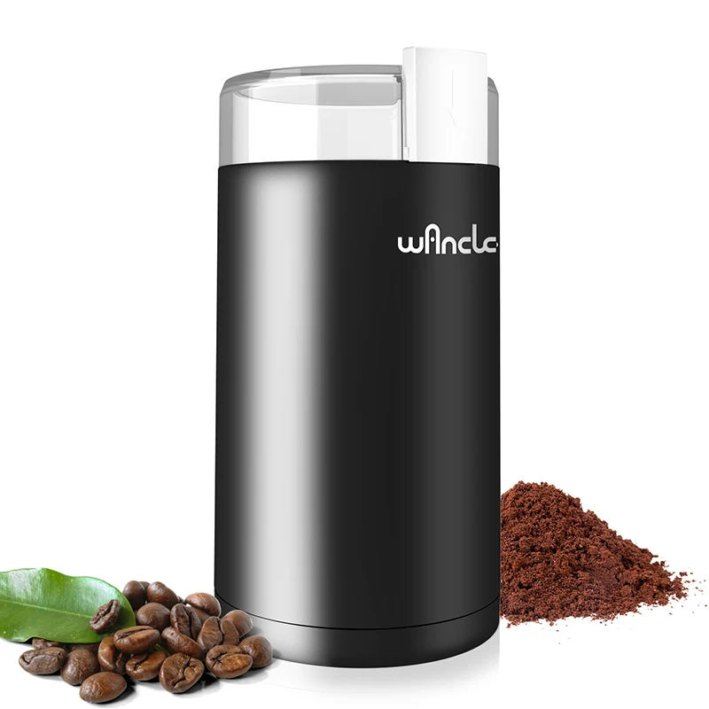 Coffee Grinder Electric Stainless Steel Blade Spice Grinder Household Coffee Bean Mill Grinder Machine with Clean Brush 120/220V grinder household mini stainless steel electric herb pulverizer four edged blade 150w high power ultrafine coffee triturator