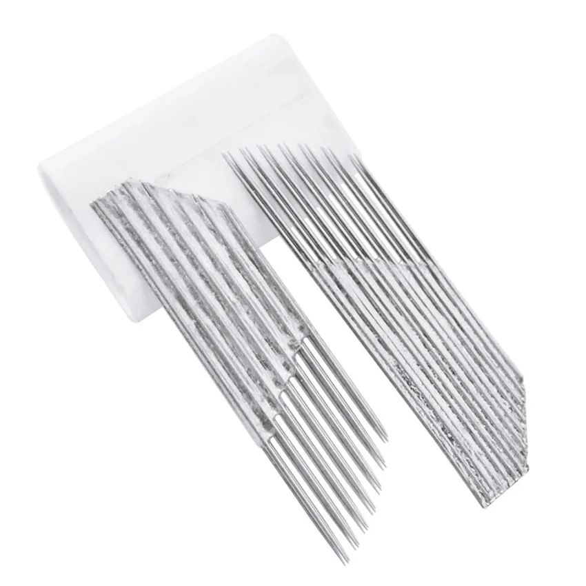 Eyebrow Microblading Needles Triple 3 Rows 21 Needles Curved Blades Disposable Fog Eyebrow Embroidery Permanent Makeup Supplies microblading blades mina microblading rows aiguille microblading blade microblanding cuchillas microblading 11cf microblading