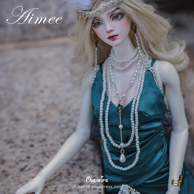 BJD Doll 1/4 Aimee Green Long Grace Dress Classic Delicate Makeup and Costumes Movie Heroine Art Toys ShugaFairy BJD 6