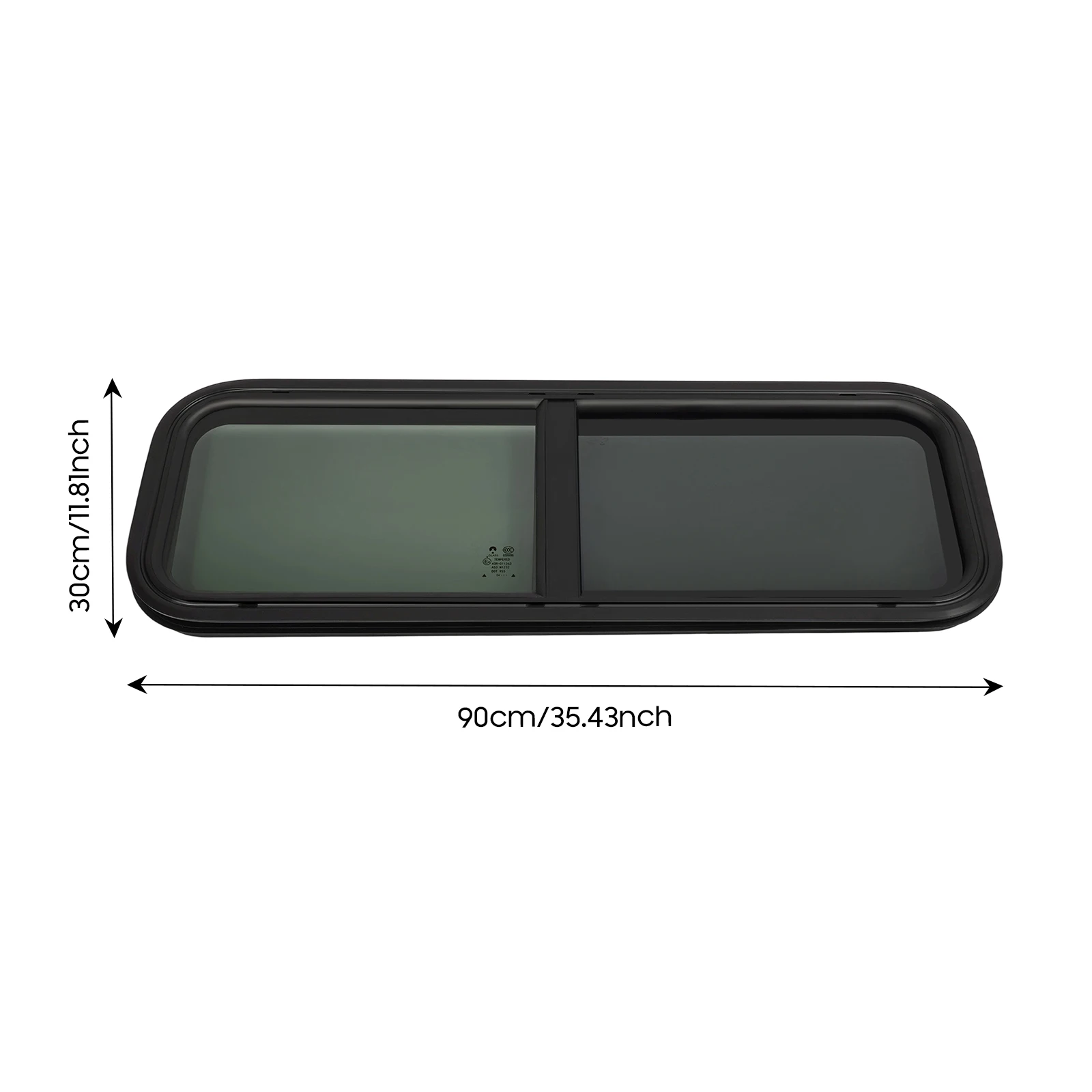 900 * 300 mm Wohnwagen-Seitenfenster, getöntes Schiebefenster, Wohnwagenfenster, Insektenschutz-Wohnwagen-Seitenfenster – Detail 2