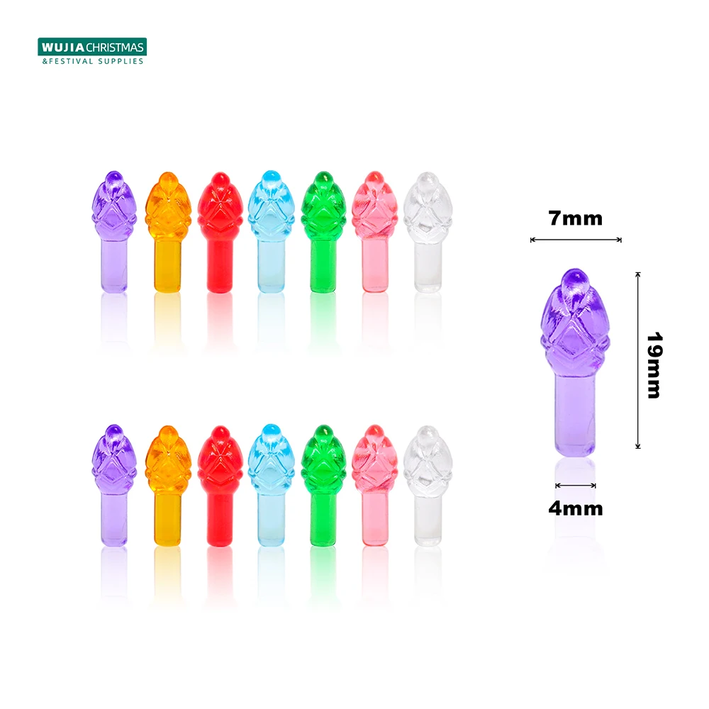 Ceramic Christmas Tree Flames Replacement Bulbs/Tree Spikes 100pcs Multicolor Lamp Beads Ornament Party Decor Accessories christmas tree decoration christmas lamp decoration