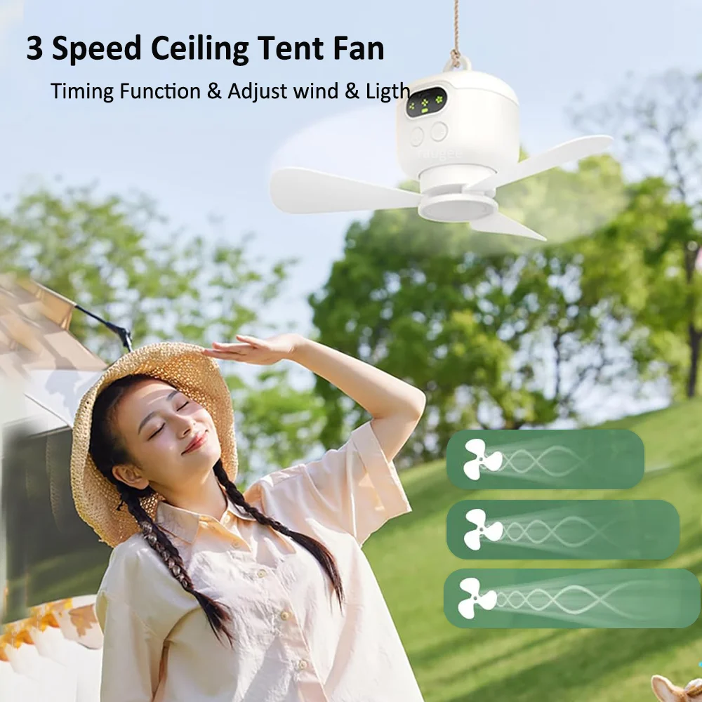 Portable Camping Tent Ceiling Canopy Fan 2