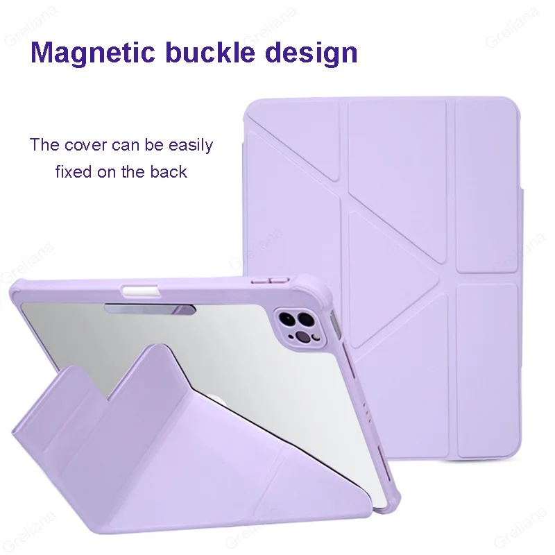

Y-Fold Stand Pen Slot Case For Xiaomi Pad 5 / 5Pro / 6 / 6PRO 11 Inch 2023 Smart Cover For Redmi pad 10.61" Shell With Buckle