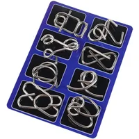 Metal Montessori Puzzle Wire IQ Mind Brain Teaser Puzzles Children Adults Toy Interactive Game Anti-Stress Kids Educational Toys 1
