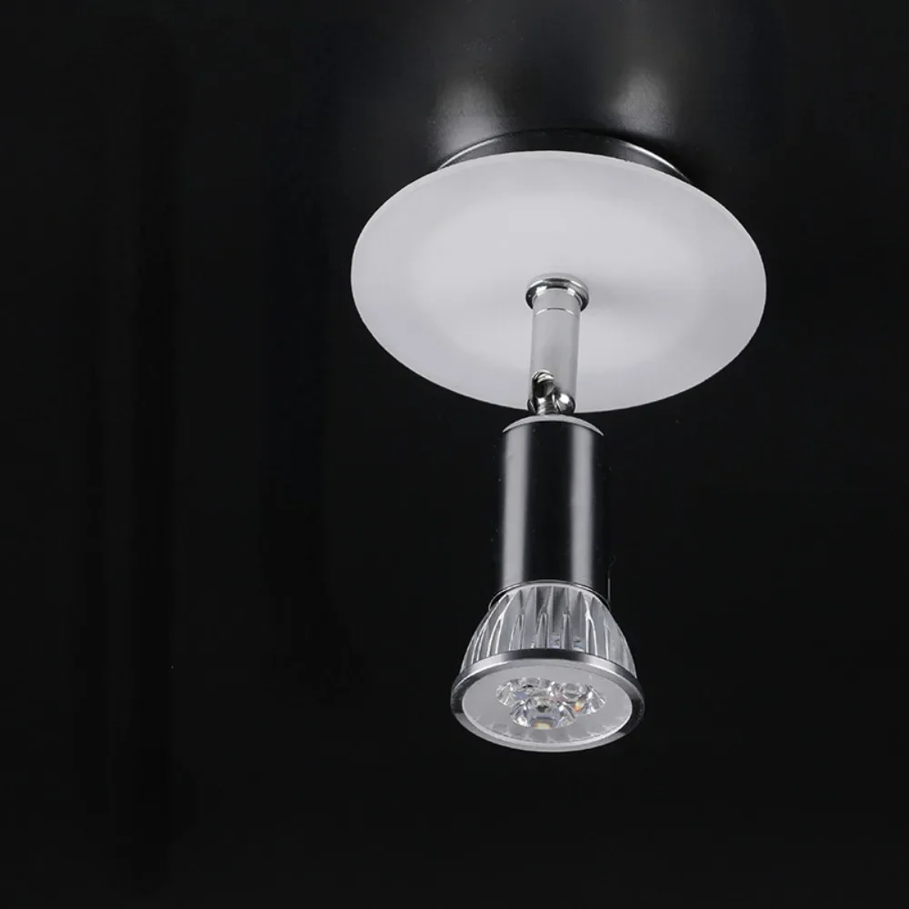 Description Picture 5 of itemGU10 Spotlight 1 Head Chrome Iron Acrylic Design Ceiling Down Light for Home Decorative Spot Light Frame Living Room Lighting
