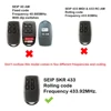 For SEIP Remote Control 433.92MHz Rolling Code Compatible With SEIP SKR433 SKRJ433 SKR433-1 SKR433-3 Gate Remote Control Garage 2