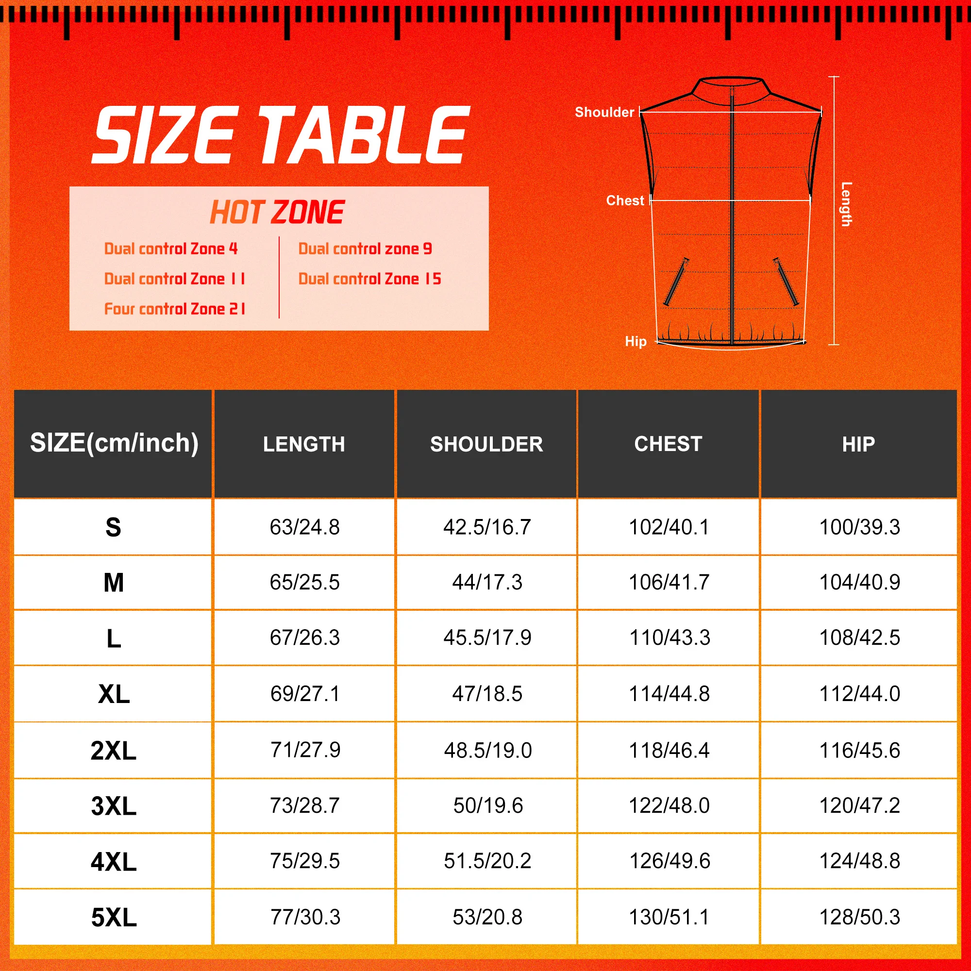 TODWARM Heating Vest Dual control 21Areas Heating Men Women Winter Electric Thermal Clothing Waistcoat For Sports Hiking USB