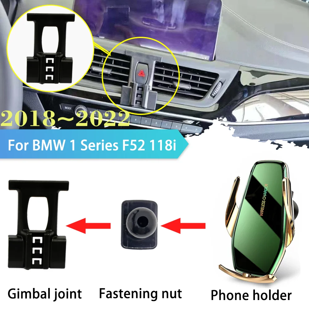 

30W Car Phone Holder for BMW 1 Series F52 118i 2018~2022 2019 2020 2021 Air Vent Clip Support Wireless Fast Charging Accessories