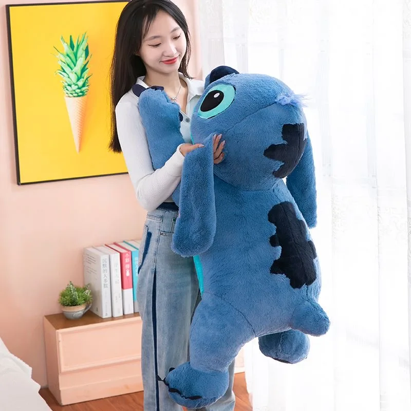 45/60/80cm Big Size Kawaii Disney Lilo And Stitch Stuffed Animals Big Plush Toys Pillow Anime Doll Cute Children Birthday Gifts