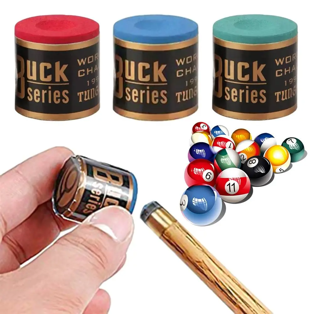 2Pcs/Set Pool Cue Tip Cue Chalk No-slip Blue Green Red Snooker Accessory Indoor Sport Calcium Carbonate Billiard Chalks