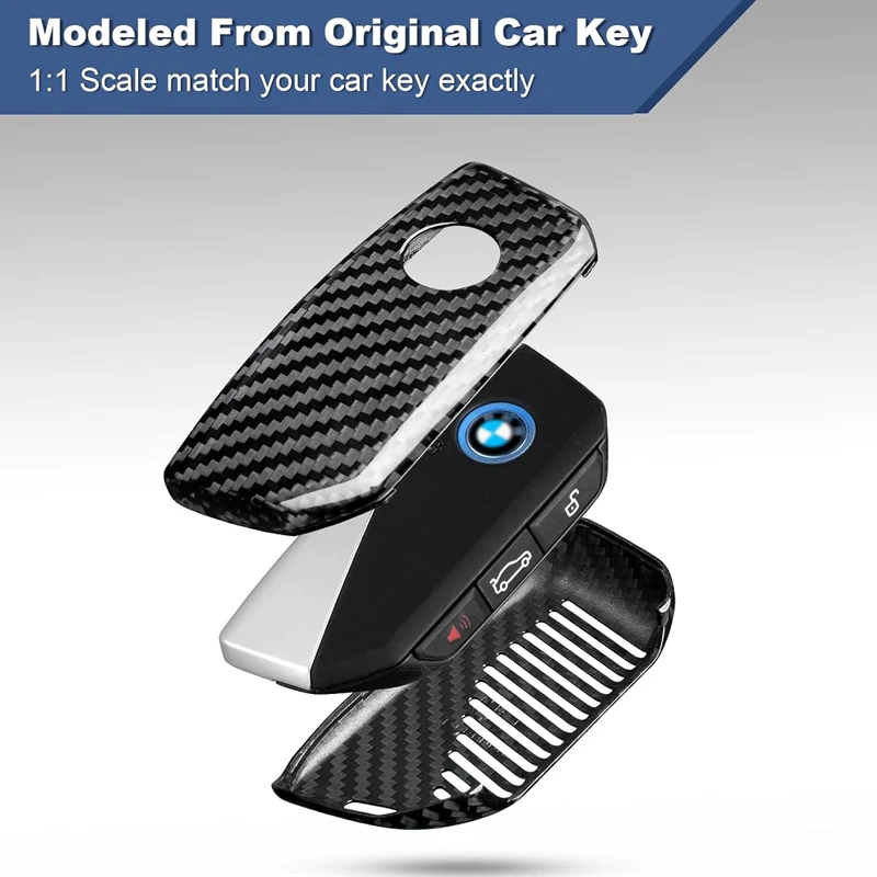 Real Carbon Fiber BMW Key Fob Cover