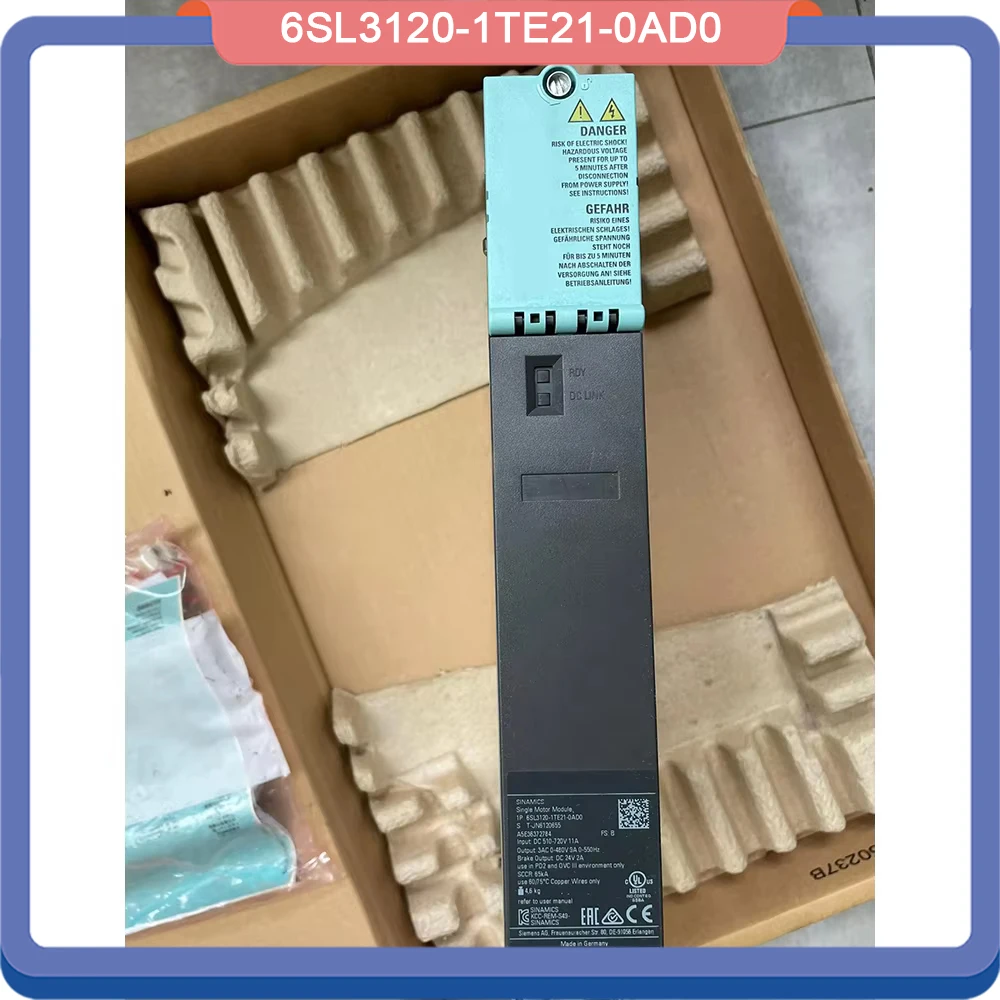 6SL3120-1TE21-0AD0 For SIEMENS SINAMICS S120 SINGLE MOTOR MODULE inverter 1 6SL3120 1TE21 0AD0 For SIEMENS SINAMICS S120 SINGLE MOTOR MODULE inverter