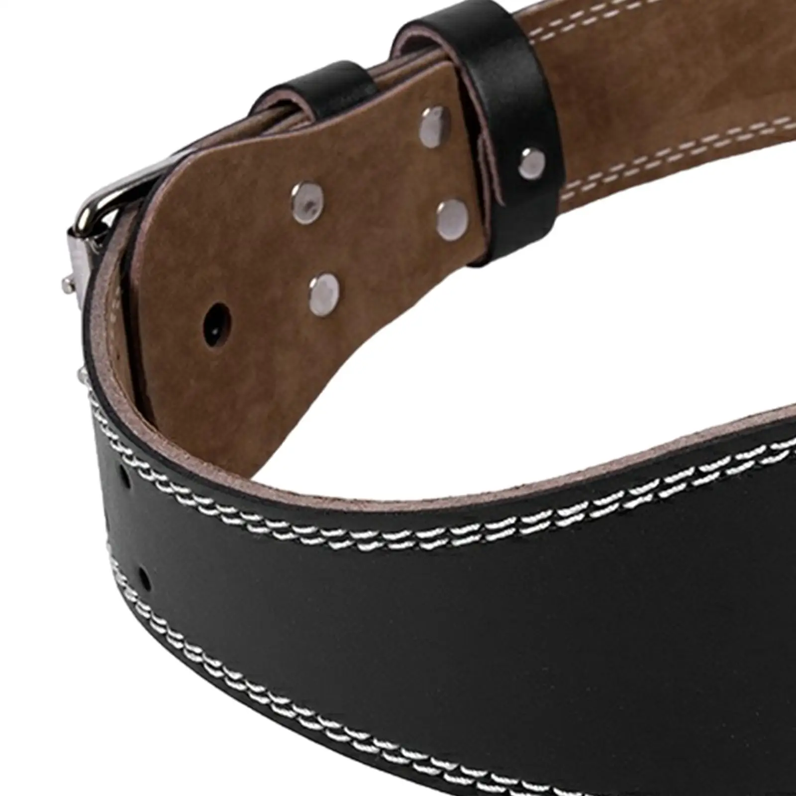 Weight Lifting Belt Waistband Double Prong Buckle Fitness Waist Belt Sports for Bodybuilding Deadlift Squat Men Women
