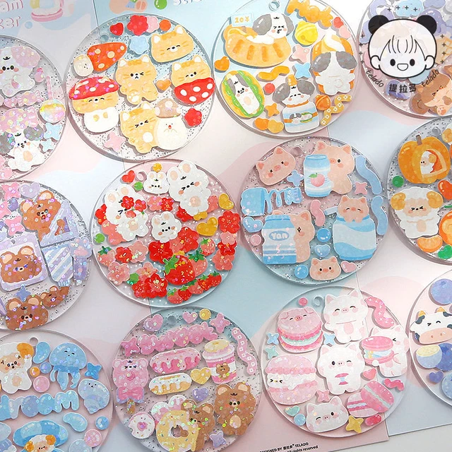 Kawaii Animal Washi Tape Set Cute Cartoon Hand Account Decorative