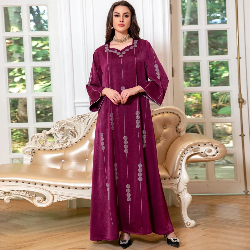 

African Dresses For Women Muslim Fashion Abayas Boubou Dashiki Ankara Outfits Evening Gown Dubai Kaftan Abaya Robe Marocaine