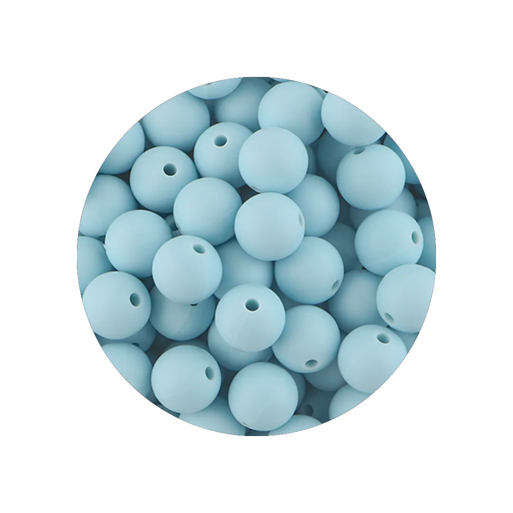 Vibrant Silicone Beads for DIY Jewelry Crafting - 50 Pieces, 12/15mm