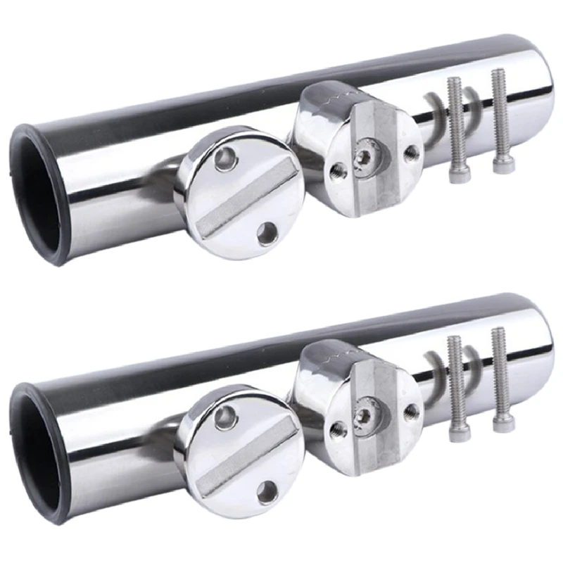 

Marine Hardware Stainless Steel Fishing Rod Holder Rack Support For Rail Boat Accessories