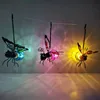 5PCS Solar-Powered Hanging Metal Ladybug Light  Garden Decor  Lady Sculpture with Bouncy Springs Summer Outdoor Art Decorations 2